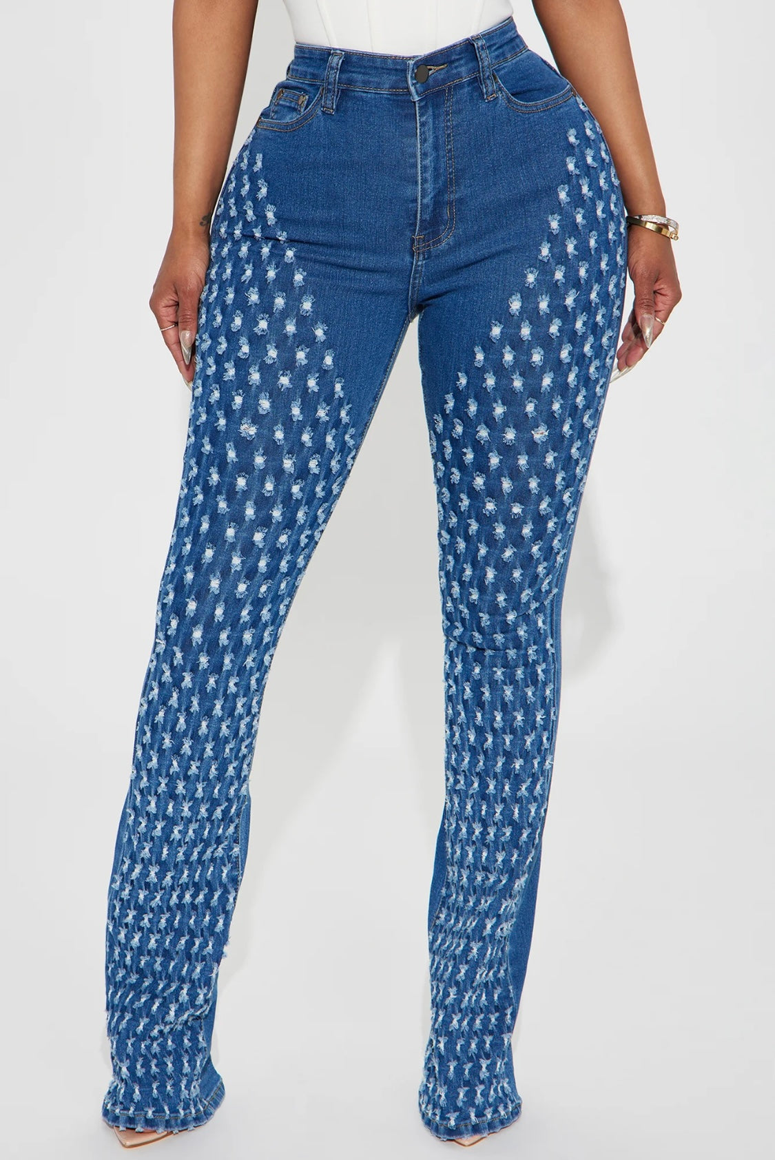 Denim Stretch Flare Jean-Plus