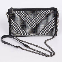 Load image into Gallery viewer, Round-Studded Decorated Clutch: Black