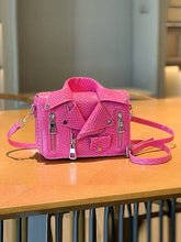 Load image into Gallery viewer, Asymmetric Chain Zipper Crossbody Bag-PINK Bodi Language for Women