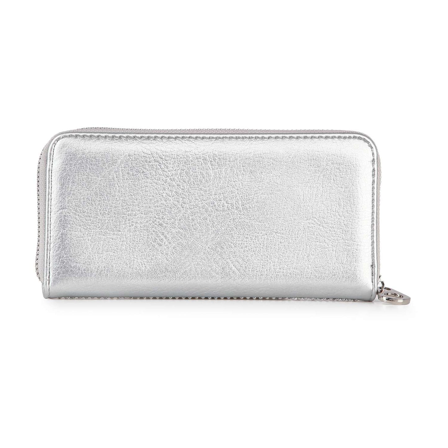 Handbag Express - Rhinestone Wavy Bling Accordion Wallet: Blue Handbag Express