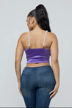Load image into Gallery viewer, Corset Style Pearl Trim Style Zipper Top - Bodi Language for Women
