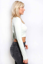 Load image into Gallery viewer, Long Sleeves Mock Neck Solid Crop Top - Bodi Language for Women