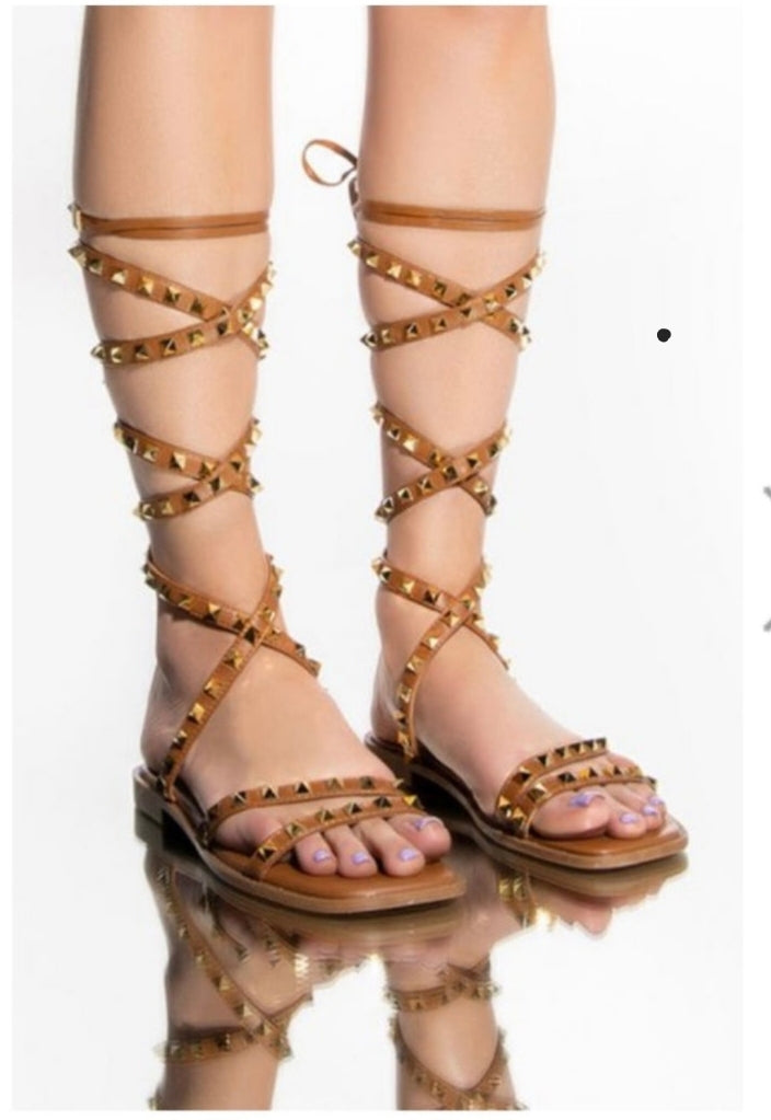 Tan Flat Sandal - Bodi Language for Women