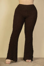 Load image into Gallery viewer, Plus Size Bubble Fabric Flare Pants Bodi Language for Women