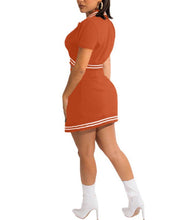 Load image into Gallery viewer, BASEBALL SKIRT SET-RUST