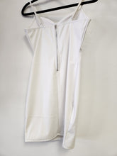Load image into Gallery viewer, Leather Padded Bra Back Zipper Midi Dress Bodi Language Boutique