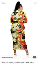 Load image into Gallery viewer, Plus Swirl Midi Dress - Bodi Language for Women