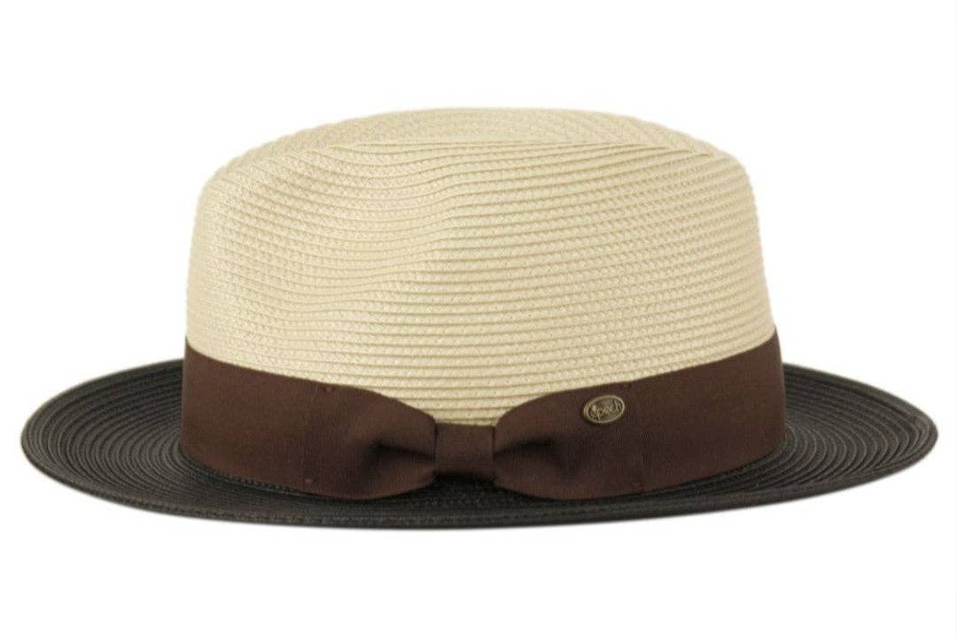 Men Tan Fedora - L/XL
