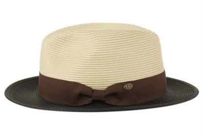 Men Tan Fedora - L/XL