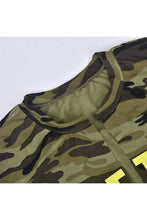 Load image into Gallery viewer, Camo plunging neck tee Bodi Language for Women
