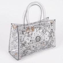 Load image into Gallery viewer, Bandana Print Transparent Bag: Clear
