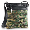 Camo Design Rhinestone Crossbody Sling