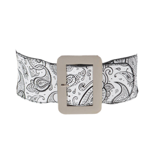 Load image into Gallery viewer, Bandana Elastic Belt: White
