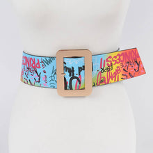 Load image into Gallery viewer, Graffiti Waist Belt: Multicolor
