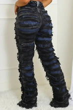Load image into Gallery viewer, Blue And Black Double Layer Jeans Bodi Language for Women
