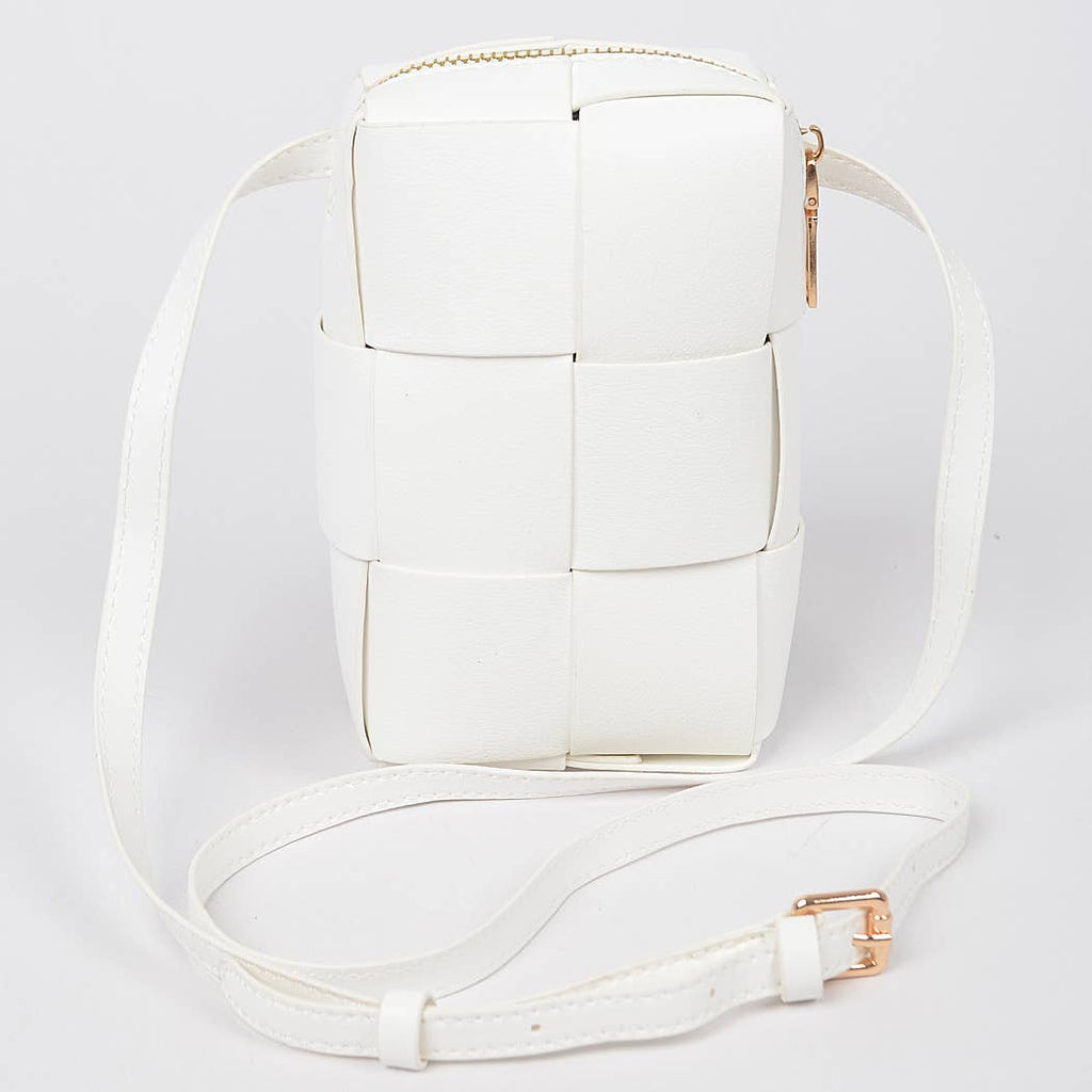 3AM BY H&D ACCESSORIES - Braided Crossbody Bag: Red