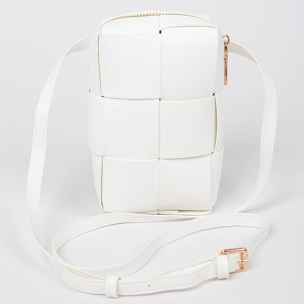 3AM BY H&D ACCESSORIES - Braided Crossbody Bag: Red