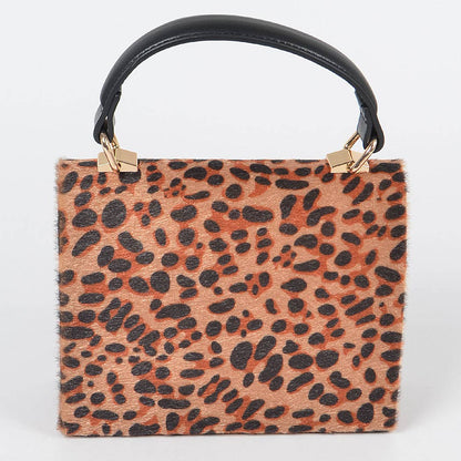 Faux Leo Skin Cross Body Bag: Leopard 3AM BY H&D ACCESSORIES