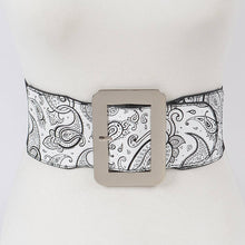 Load image into Gallery viewer, Bandana Elastic Belt: White
