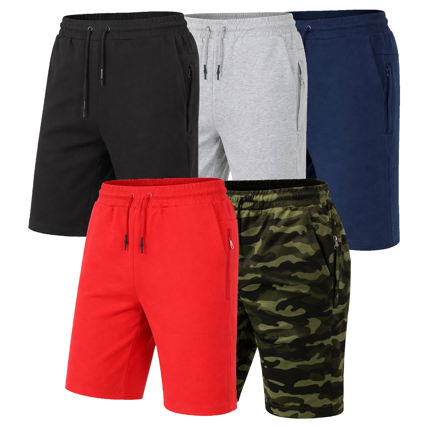 Men's Tech Fleece Shorts W Zip Pocket-Woodland