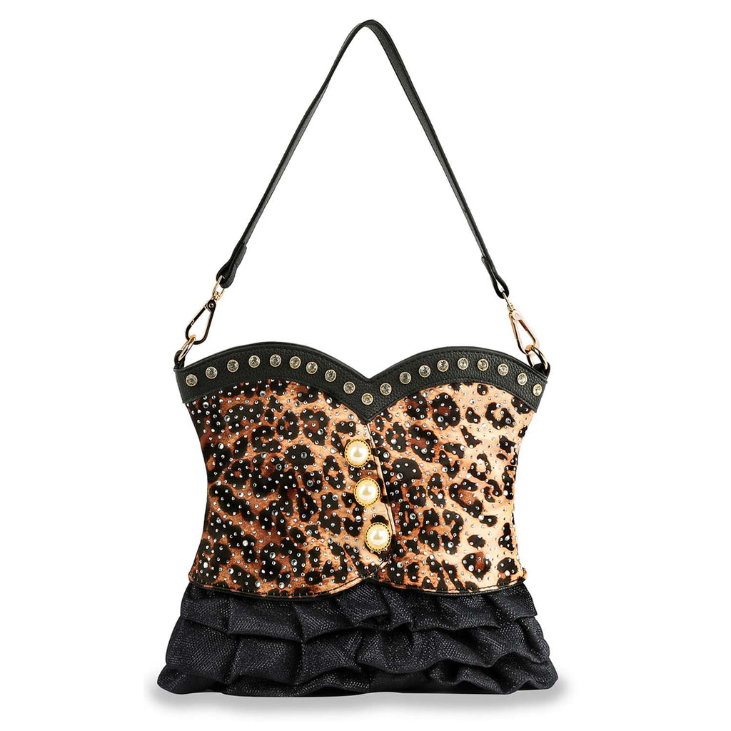 Vest Design Hobo Handbag: Leopard
