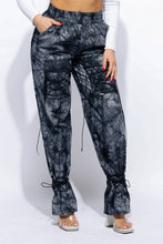 Load image into Gallery viewer, Plus Size Parachute lace up jogger pants: BLACK Bodi Language for Women
