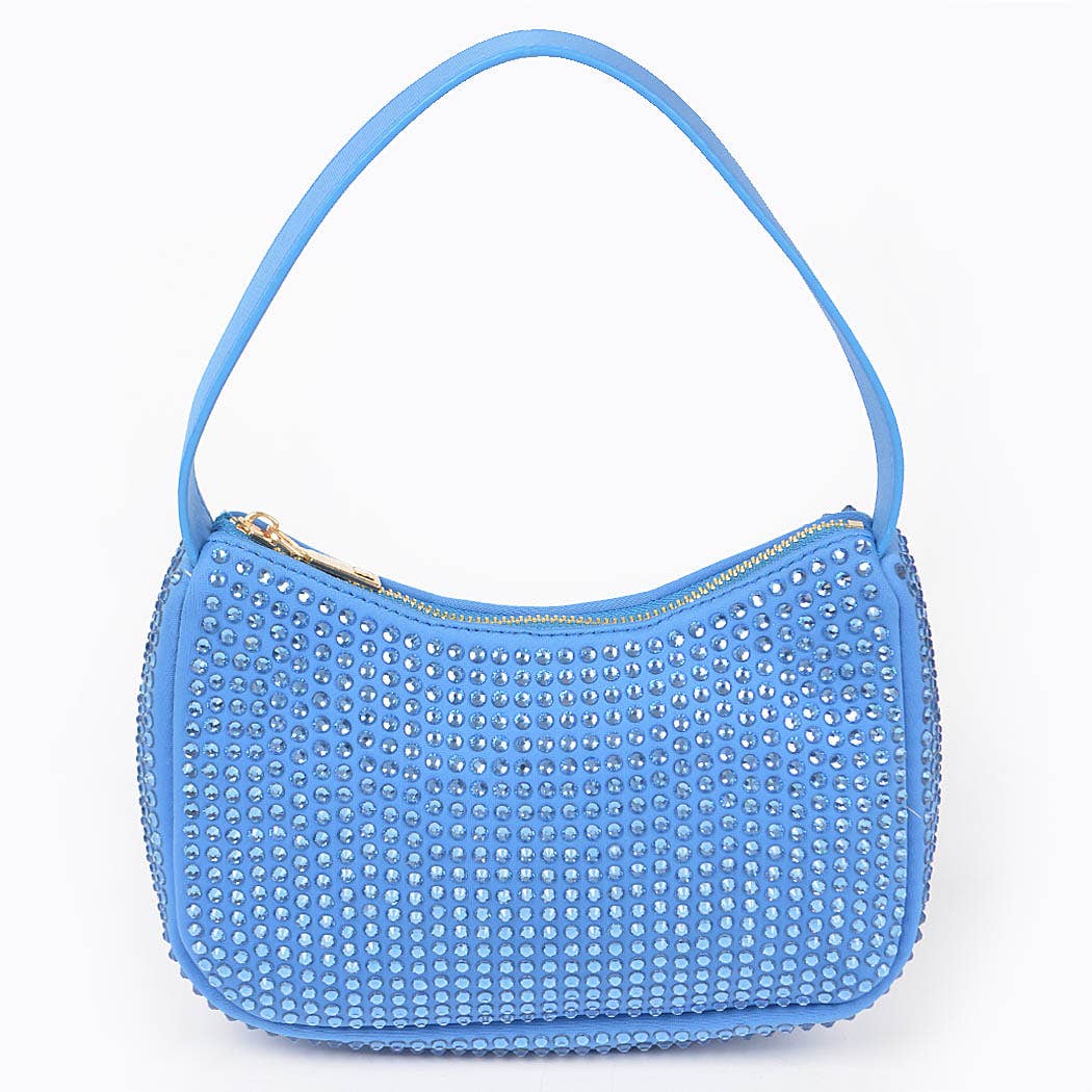 3AM BY H&D ACCESSORIES - Hotfix Rhinestone Shoulder Bag: Orange