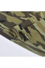 Load image into Gallery viewer, Camo plunging neck tee Bodi Language for Women

