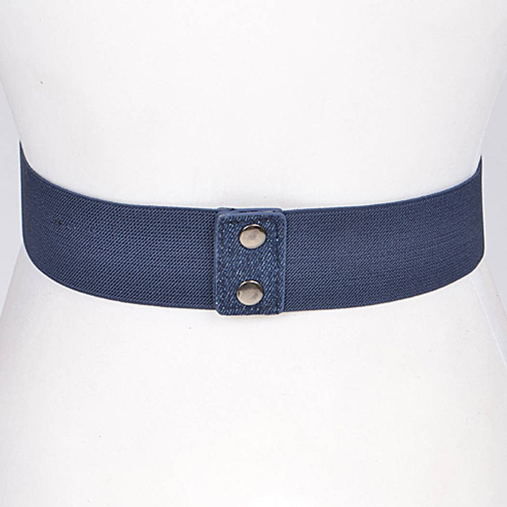 Knot Design Denim Belt: Dark Blue