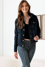 Load image into Gallery viewer, Dark Wash Denim Jacket Bodi Language for Women
