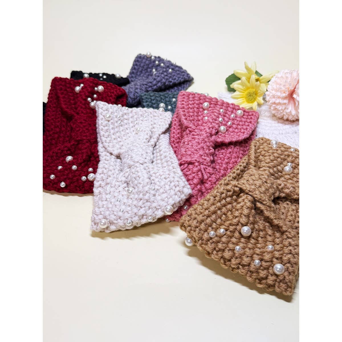 Fashion Head Wrap with Pearl Detail