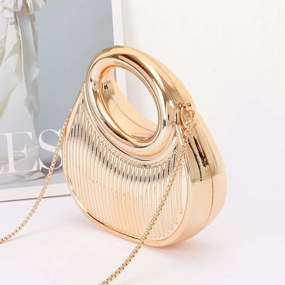Acrylic Mini Clutch: Gold