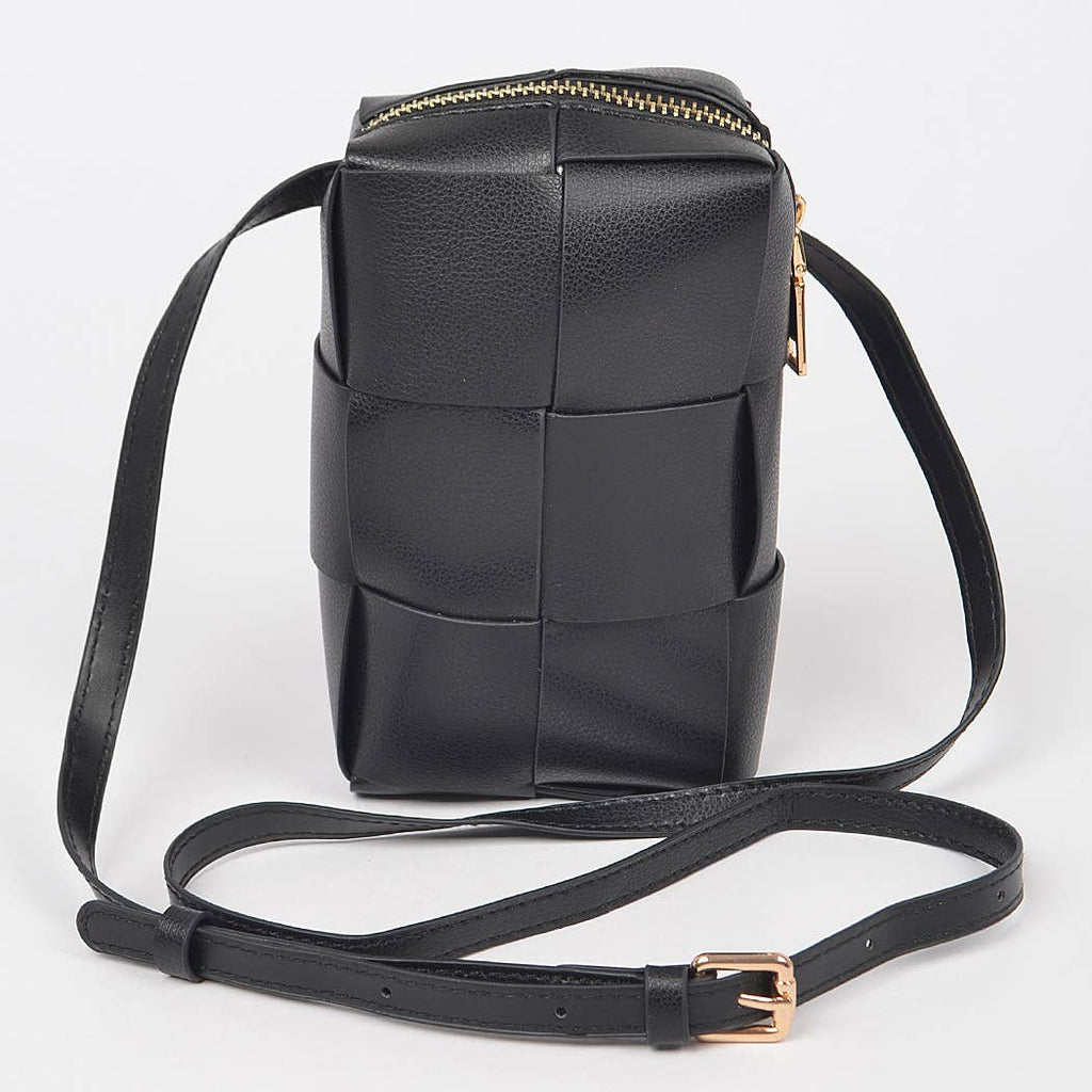 3AM BY H&D ACCESSORIES - Braided Crossbody Bag: Red