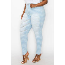 Load image into Gallery viewer, Plus Size: Highwaisted Skinny Jeans: WASHED DENIM Bodi Language for Women
