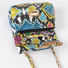 Load image into Gallery viewer, Multi Snake Quilted Mini Bag: Multicolor
