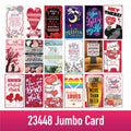 Novelty Closeout - Love Theme Jumbo Greeting Card Assortment- 18/Pack