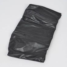 Load image into Gallery viewer, Faux Leather Stretch Tube Top: Black-OS
