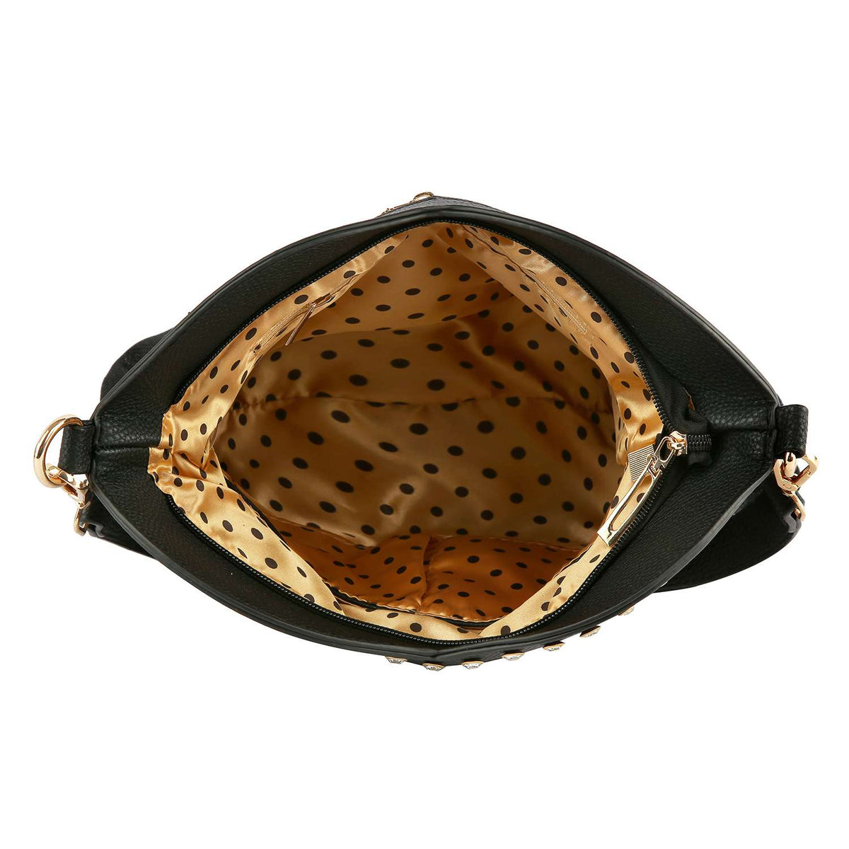 Vest Design Sparkling Hobo Handbag: Blue