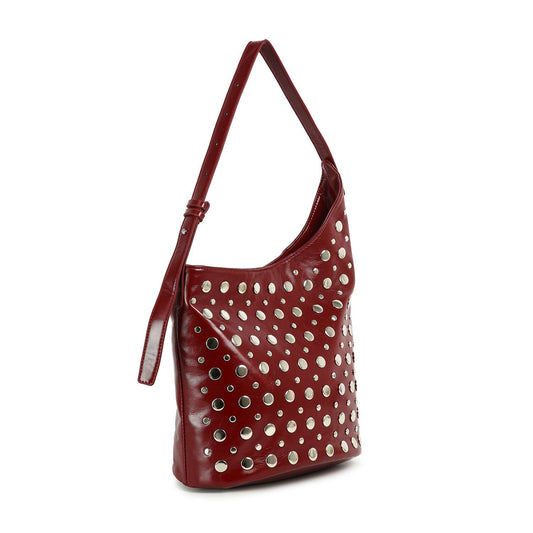 Unique Hobo Design Handbag: Red