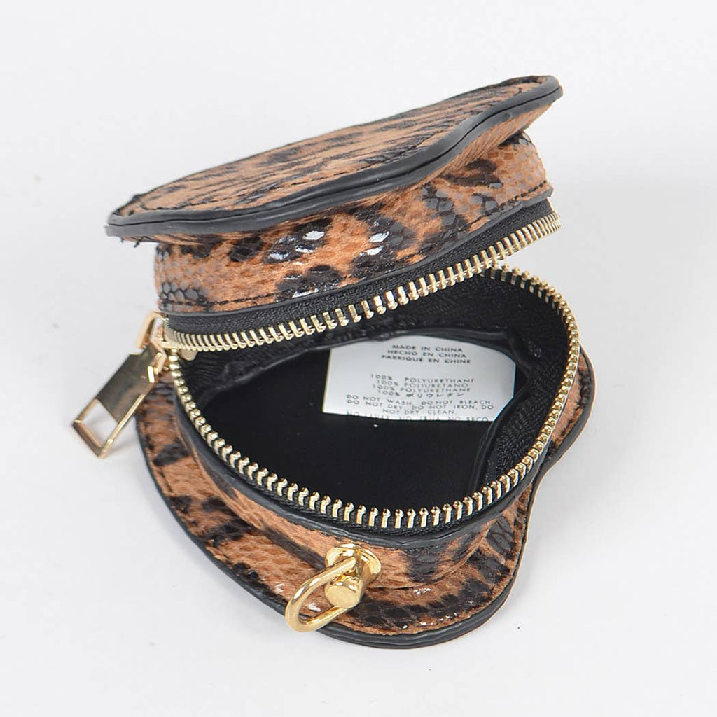 Heart Shape Mini Bag: Leopard