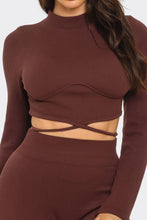 Load image into Gallery viewer, Plus Top And Legging Set: Red Orange
