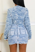 Load image into Gallery viewer, High Rise Double Layered Destroyed Skirt
