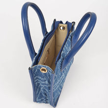 Load image into Gallery viewer, Denim Medium Tote Bag: Blue
