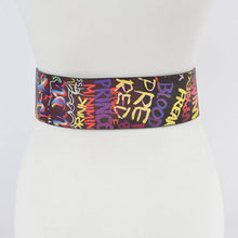 Load image into Gallery viewer, Graffiti Waist Belt: Black
