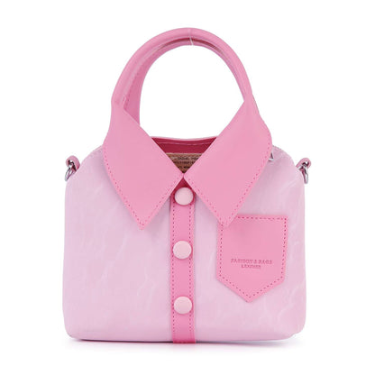 Handbag Express - Fashion Shirt Hand Tote: Pink Handbag Express