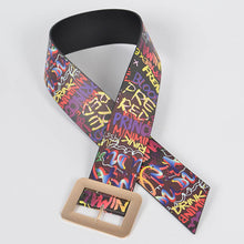 Load image into Gallery viewer, Graffiti Waist Belt: Black
