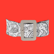 Load image into Gallery viewer, Bandana Elastic Belt: White
