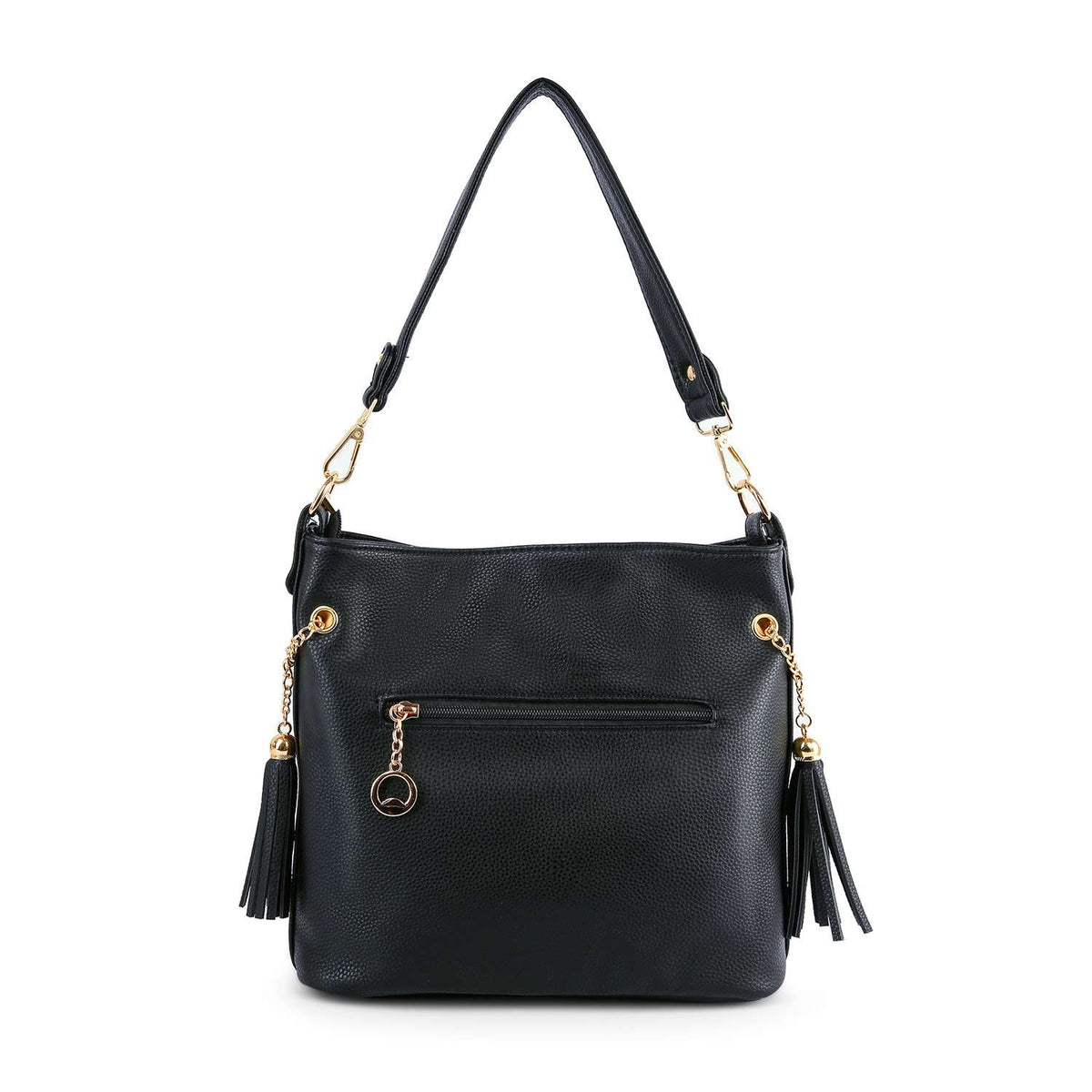 Beautifully Unique Rhinestone Pattern Crossbody Hobo: Gold