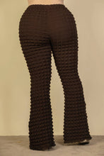 Load image into Gallery viewer, Plus Size Bubble Fabric Flare Pants Bodi Language for Women
