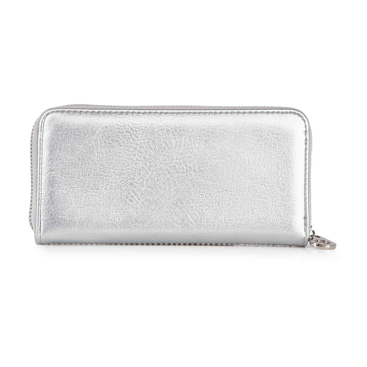 Handbag Express - Rhinestone Wavy Bling Accordion Wallet: Blue Handbag Express